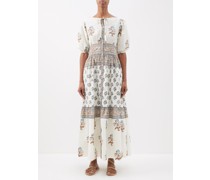 Kiya Printed Linen Dress