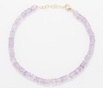 Bracelet en or 14 carats et améthyste