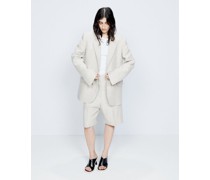 Relaxed Linen-blend Suit Jacket