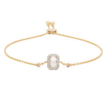April Diamond, Quartz & Gold Bracelet