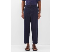 El Pepe Straight-leg Recycled Cotton Trousers