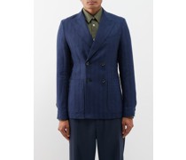Arnold Double-breasted Linen Suit Jacket