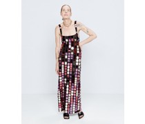 Coloured Mirror-embellished Slip Dress