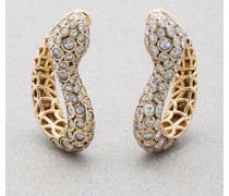 Snake Diamond 18kt Gold Earrings