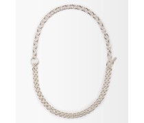 Double Sterling-silver Chain Necklace