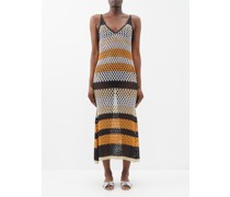 Corin Metallic-knit Midi Dress