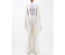 Fringe-trim Cashmere Shawl