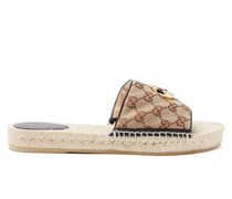 Gg Supreme Espadrille Slides