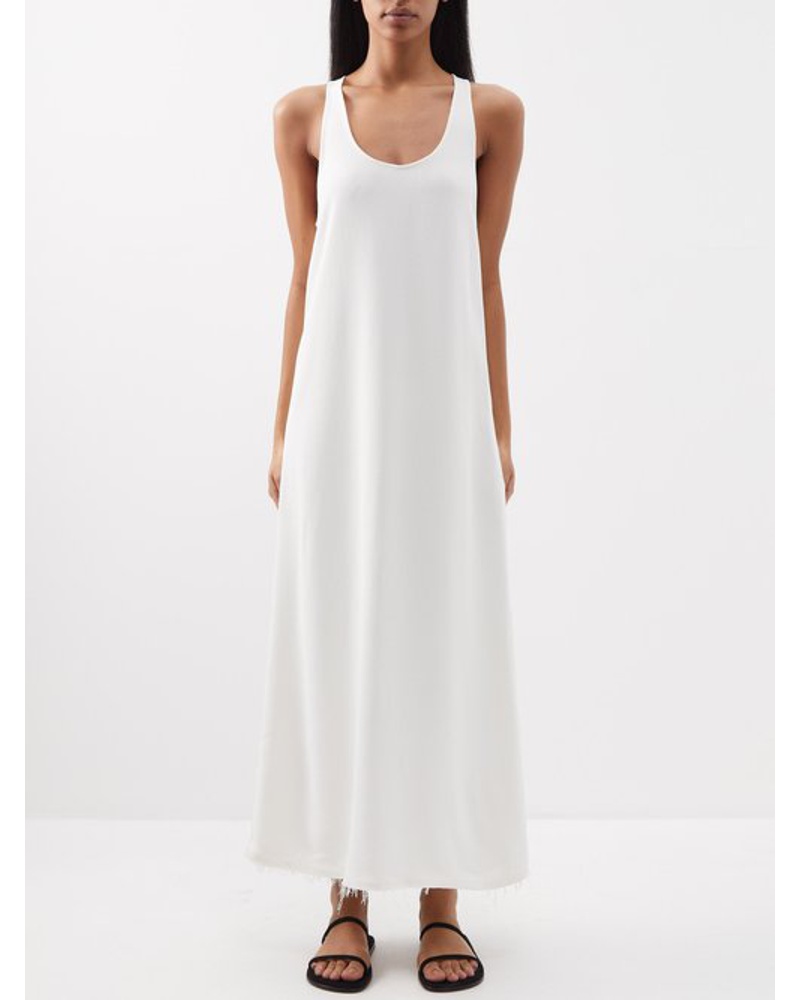 Totême Damen Scoop-neck Crepe Maxi Dress