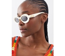 X Paula's Ibiza Loop Round Acetate Sunglasses