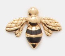 Bee Enamel & 18kt Gold Charm