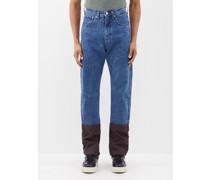 Byra Panelled-cuff Straight-leg Jeans