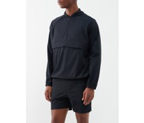 Raglan-sleeve Stretch-jersey Anorak Jacket