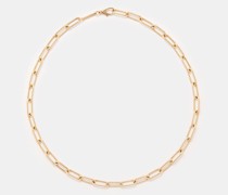 Paperclip Diamond & 14kt Gold Necklace