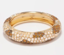 Leopard Diamond, Citrine & 18kt Gold Ring