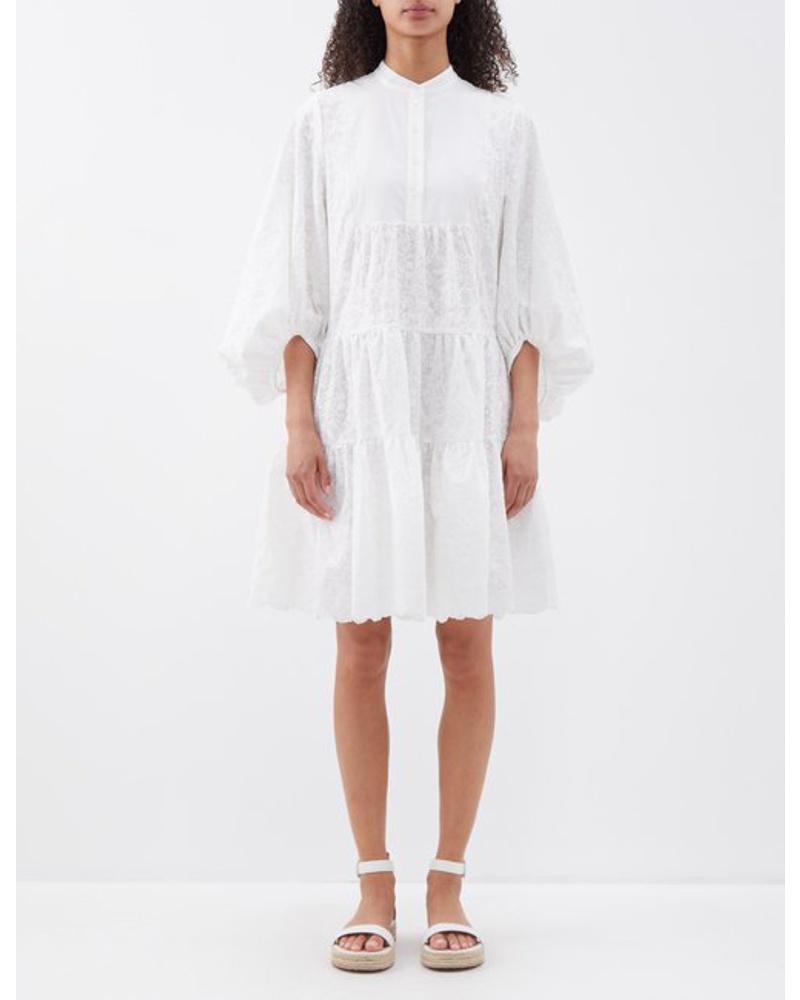 Erdem Damen Vacation Winona Embroidered Cotton Dress