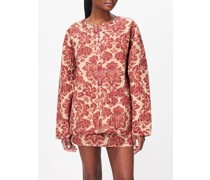 Joslin Reversible Floral-print Cotton-blend Jacket