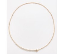 Tennis Diamond & 18kt Gold Necklace