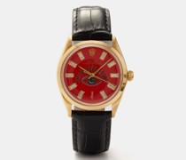 Vintage Rolex Oyster Diamond & 18kt Gold Watch