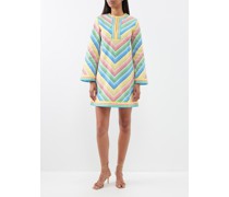 Mataro Striped Cotton-poplin Kaftan