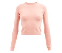 No.98 Kid Cropped Stretch-cashmere Sweater