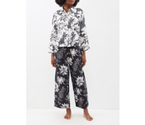 Night Bloom-print Cotton Pyjamas