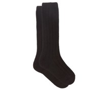Ribbed Cashmere-blend Socks