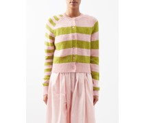 Teresa Striped Lambswool Cardigan