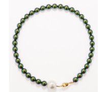 Pearl And 24kt Gold-plated Necklace