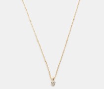 Diamond Pendant & 14kt Gold Necklace