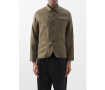 Hythe Five-pocket Front Linen Overshirt