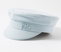 Monogram-appliqué Wool-blend Bakerboy Cap