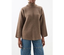 Roll-neck Wool Oversized Sweater
