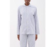 Striped Organic-cotton Pyjama Top