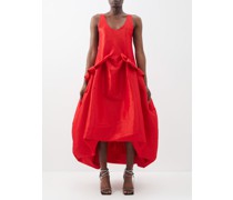 Ramya Ruffled Taffeta Puff-skirt Dress