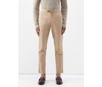 Joseph Drawstring Cotton-blend Twill Trouser
