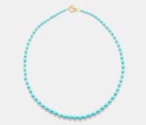 Kingman Turquoise & 18kt Gold Necklace