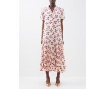 Sonia-c Floral-print Midi Shirt Dress