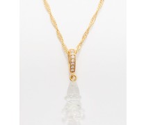 Ice Troll Crystal & 18kt Gold-plated Necklace