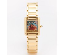 Vintage Cartier Tank Diamond & 18kt Gold Watch