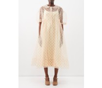 Alicia Polka-dot Tulle Midi Dress