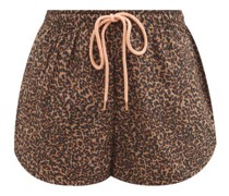 Rococo Efrem Leopard-print Jersey Shorts