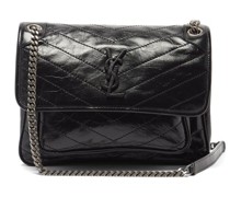 Niki Medium Ysl-plaque Leather Shoulder Bag