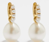 Pearl & 18kt Gold Earrings