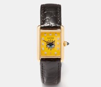 Vintage Cartier Tank Diamond & 18kt Gold Watch