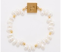 Cam Pearl & 14kt Gold-plated Bracelet