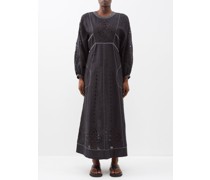 Renata Broderie-anglaise Linen Dress