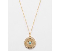 Evil Eye Diamond & 14kt Gold Necklace