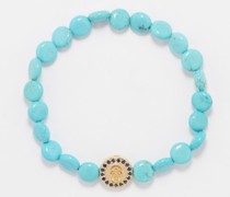 Sapphire, Turquoise & 14kt Gold Bracelet