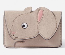 Rabbit Grained-leather Cardholder